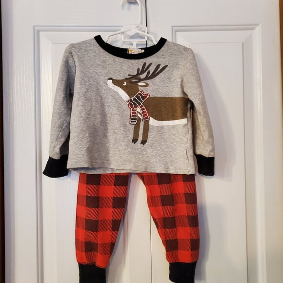 Boys 3T Christmas reindeer pajama set - Picture 4 of 4